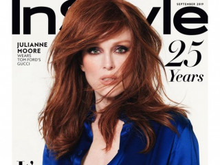 58-year-old Julianne Moore shines on the glossy cover