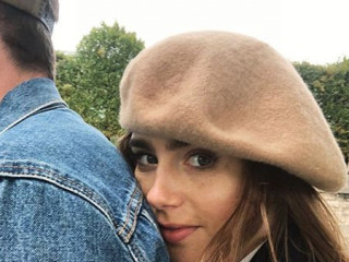 Lily Collins stopped hiding her boyfriend