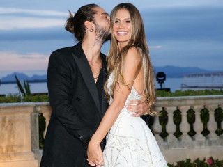 Tom Kaulitz does a manicure for Heidi Klum just in bed