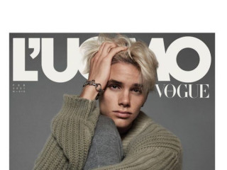 Romeo Beckham made his debut on the cover of a glossy