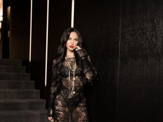 Megan Fox went public in another see-through dress
