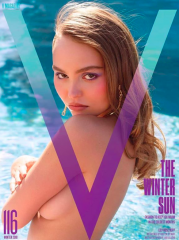 Young Lily-Rose Depp starred topless for V Magazine