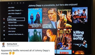 Johnny Depp movies disappeared from Netflix