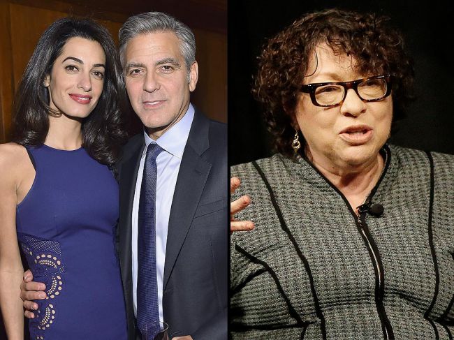 George and Amal spend Time with Justice Sonia Sotomayor in New York