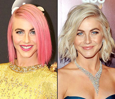 Julianne Hough changes Her Pink Hair Back to Blonde