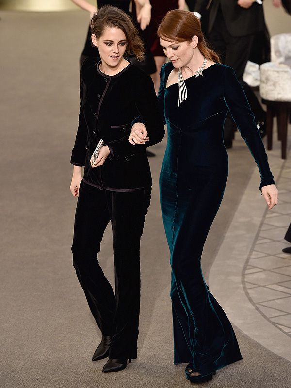 Kristen Stewart and Julianne Moore present the Casino-Themed Chanel Show