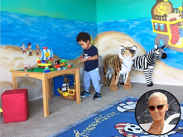 See the Pirate Playroom of Amber Rose's Son
