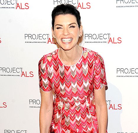 Humming is Julianna Margulies' Secret while she is on the Red Carpet