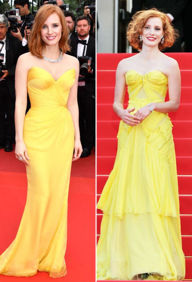 Compare Jessica Chastain's 2016 Cannes Dress with the One She wore 4 Years Ago