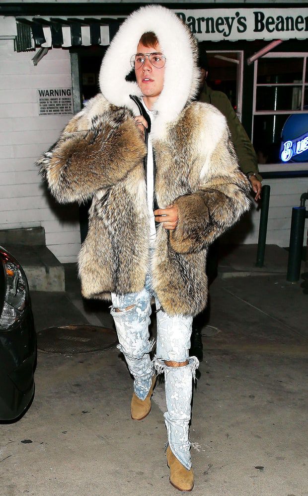 Justin Bieber's Fur Coat Suggests He Does Not Care About Animals