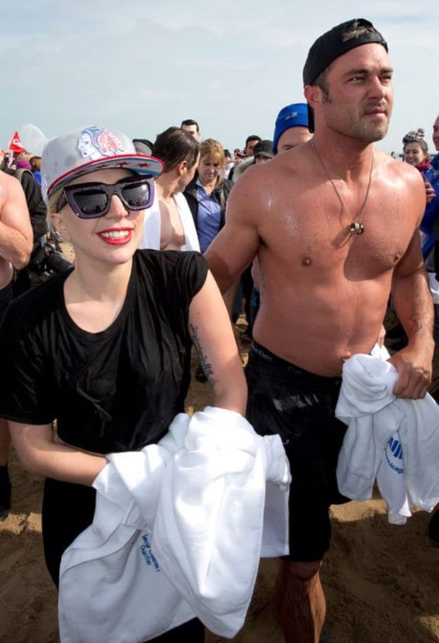 Chicago Polar Plunge of Lady Gaga and Taylor Kinney