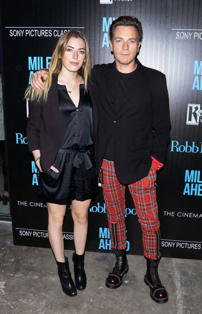 Ewan McGregor takes his Daughter Clara to the Premiere of Miles Ahead