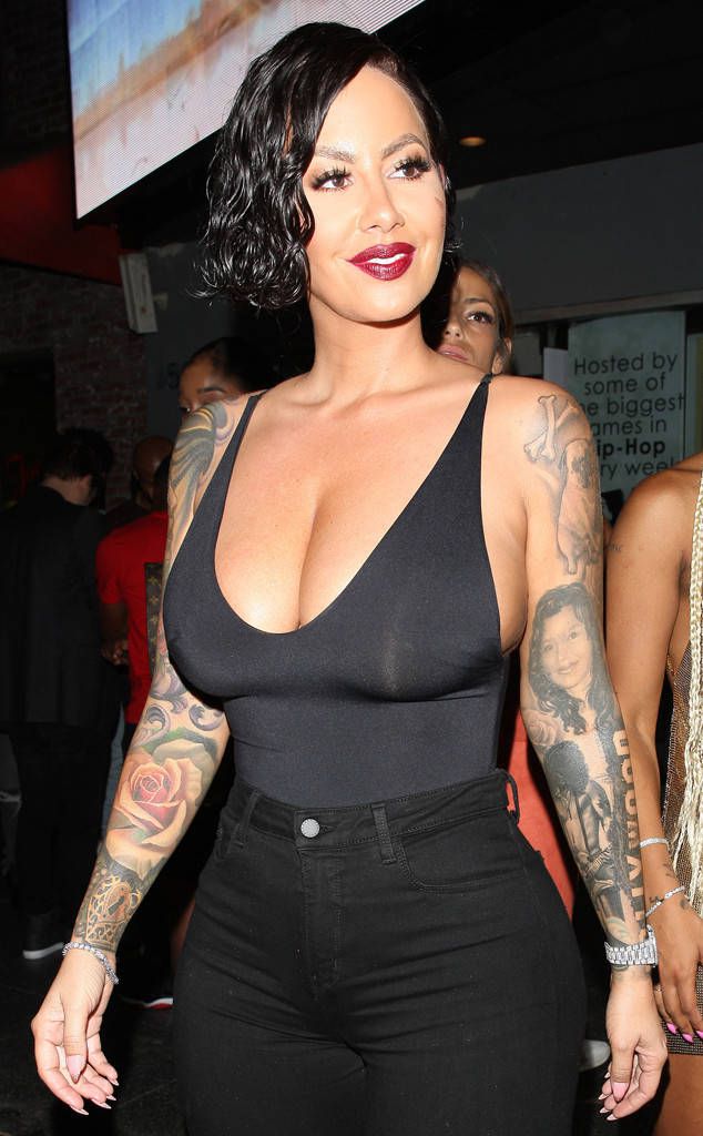 Was That Amber Rose In A Black Wig?