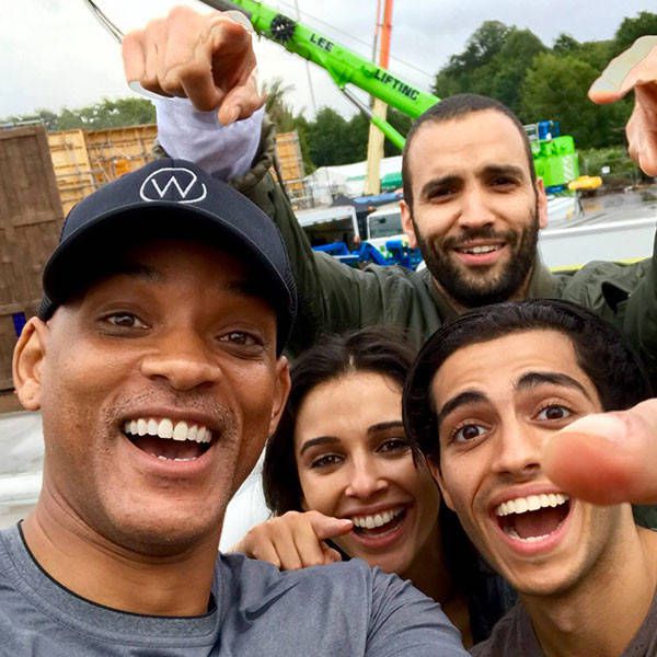 See 1st Cast Snap Taken By Will Smith At Aladdin Remake Set
