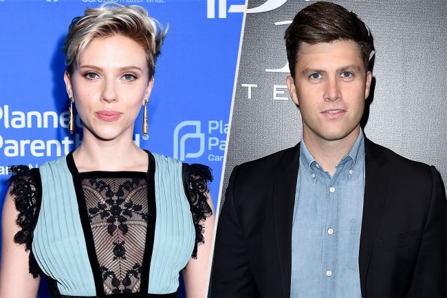 Scarlett Johansson and Colin Jost starred for the New Year's show