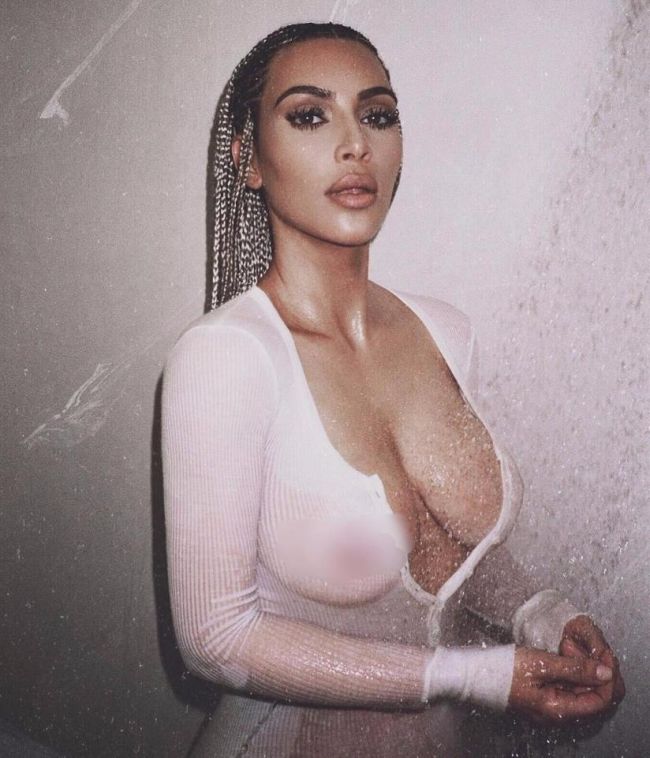 She did it again: Kim Kardashian shared erotic photos