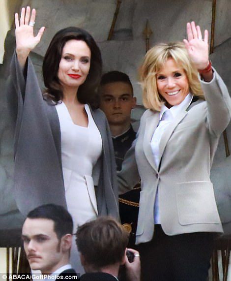Angelina Jolie And Brigitte Macron Met In Paris