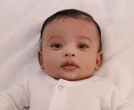 Kim Kardashian published a photo of her daughter Chicago