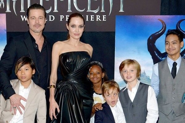 Did Angelina Jolie and Brad Pitt share their six children?