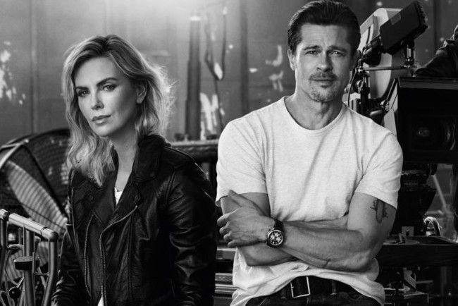 Charlize Theron and Brad Pitt starred in a Breitling ad (VIDEO)