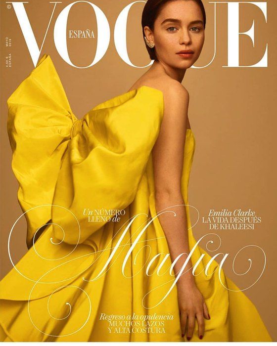 Emilia Clarke shot for Spanish Vogue