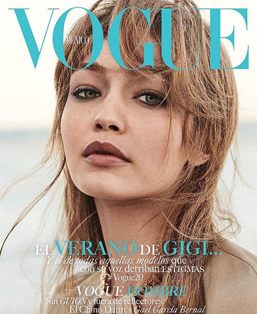 Gigi Hadid became the star of the Mexican Vogue
