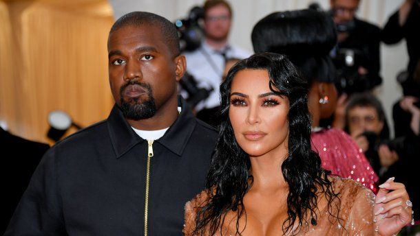 Kim Kardashian showed her newborn son for the first time