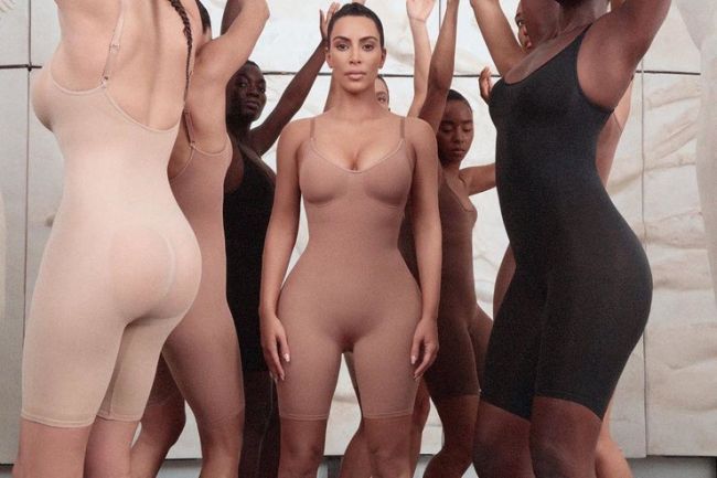 Kim Kardashian presented a linen collection