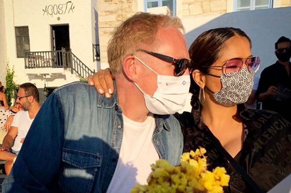 Salma Hayek shared a romantic vacation with her lover