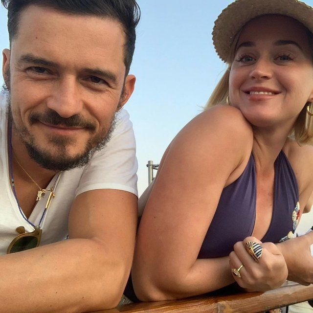 Orlando Bloom showed an archival photo of Katy Perry
