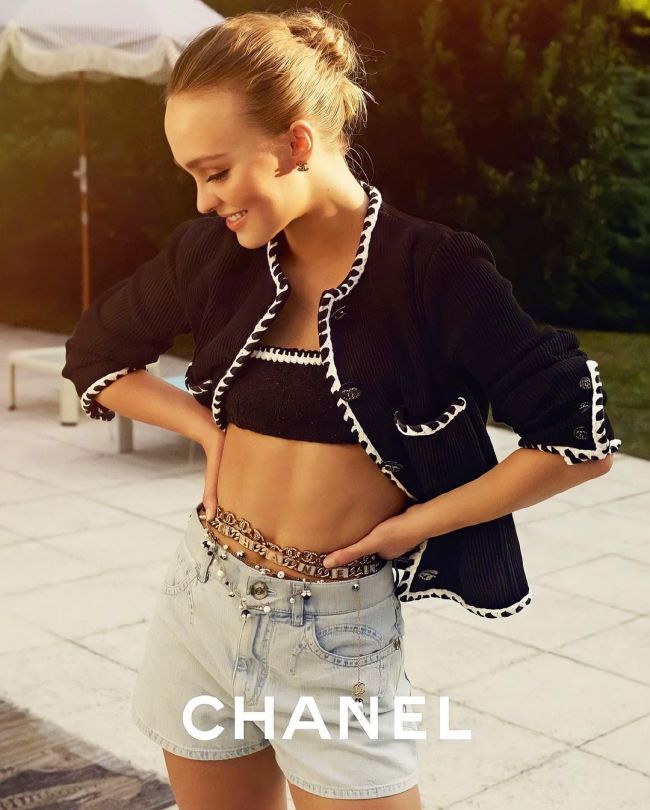Lily-Rose Depp in the new Chanel Cruise campaign
