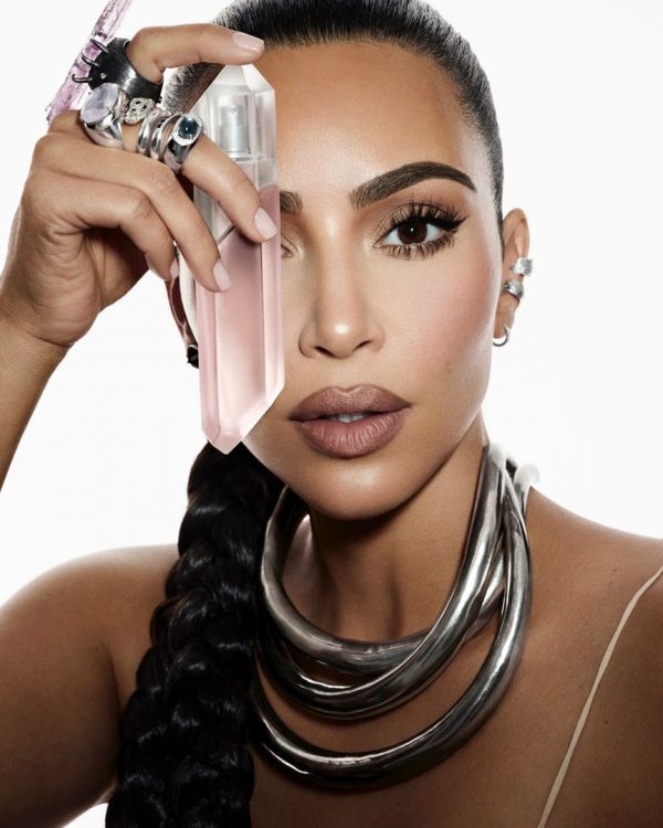 Kim Kardashian Starred Topless In Advertising Crystal Perfumes From Kkw Beauty News At Celebs