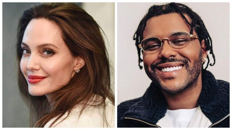 The Weeknd singer hinted at romance with Angelina Jolie